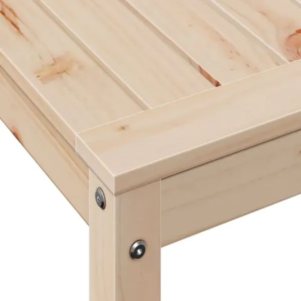 Växtbord med hylla - Planteringsbord i massiv furu | Storlek: 82,5x50x75 cm | Färg: Natur
