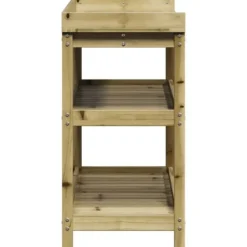 Outlet Växtbord med hyllor i impregnerad furu 108x45x86,5 cm | Färg: Natur | Storlek: 108x45x86,5 cm Planteringsbänkar