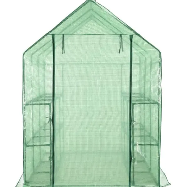 Växthus - Living Växthus med 12 hyllor stål 143x214x196 cm