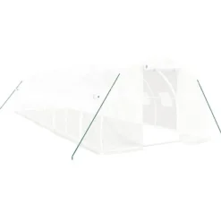 Växthus - Living Växthus med stålram vit 30 m² 10x3x2 m