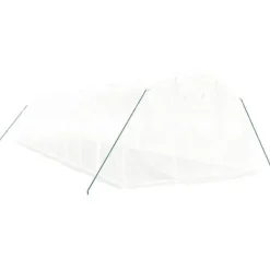Växthus - Living Växthus med stålram vit 30 m² 10x3x2 m