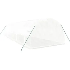 Växthus - Living Växthus med stålram vit 30 m² 10x3x2 m