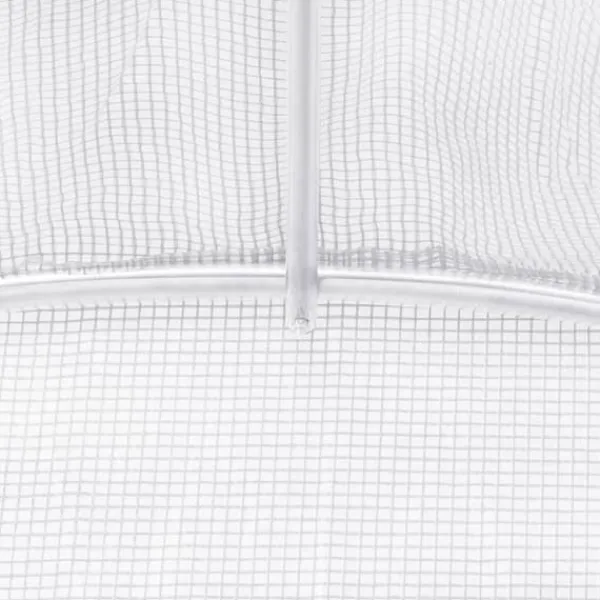 Växthus - Living Växthus med stålram vit 30 m² 10x3x2 m