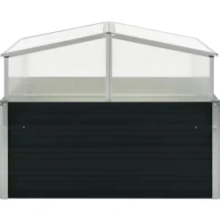 vidaXL Växthus antracit 100x100x77 cm galvaniserat stål