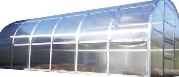 Best Växthus BALTIC 3x8m med 6 mm polykarbonatbeläggning Växthus