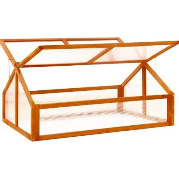 Hot Växthus brun 114x80x50 cm granträ - Växthus - Växt Hus - Home & Living Växthus