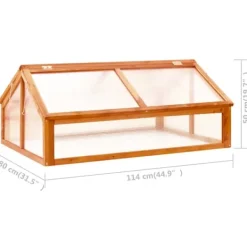 Hot Växthus brun 114x80x50 cm granträ - Växthus - Växt Hus - Home & Living Växthus