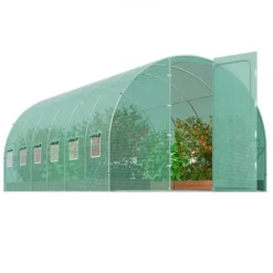 Online Växthus, Gångtunnel, 590x295x225 cm, Grön, Stålram Växthus