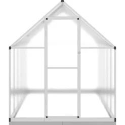 Clearance Växthus i aluminium med UV-skydd | 334x169x202 cm | Färg: Silver Växthus