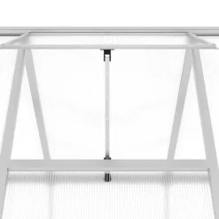 Clearance Växthus i aluminium med UV-skydd | 334x169x202 cm | Färg: Silver Växthus