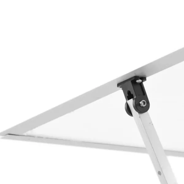 Växthus i aluminium 224x169x202 cm - Väderbeständig & UV-skydd | Färg: Silver | Storlek: 224x169x202 cm