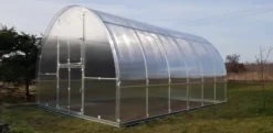 Online Växthus KLASIKA TUBE 3x6m (18m2) med fundament och 6mm polykarbonatbeläggning Växthus