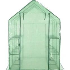 Växthus med 12 hyllor stål 143x214x196 cm - Växthus - Odlingshus - Home & Living