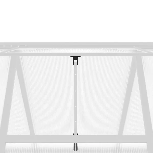 Växthus med aluminiumram - Väderbeständigt och stabilt | Storlek: 169x169x202 cm | Färg: Silver