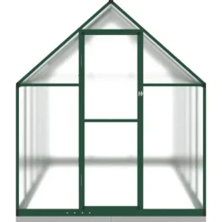 vidaXL Växthus med ram grön 334x169x202 cm aluminium