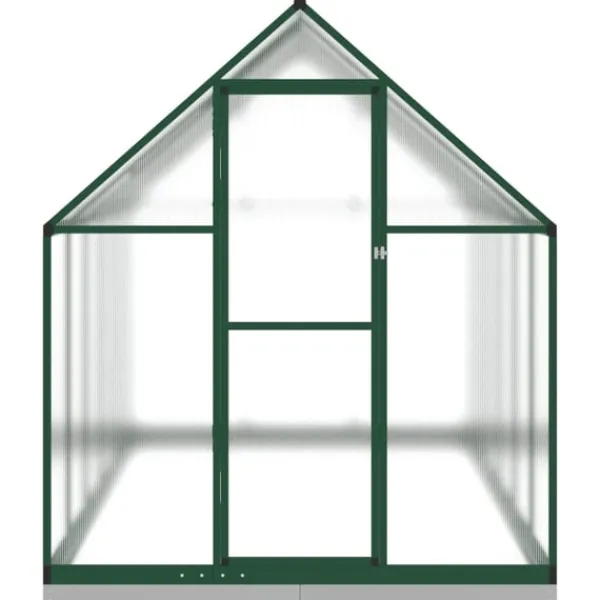 vidaXL Växthus med ram grön 334x169x202 cm aluminium