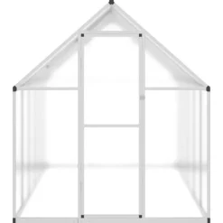 vidaXL Växthus med ram silver 334x169x195 cm aluminium