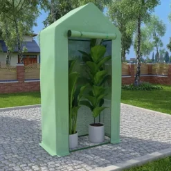 Clearance Växthus med stålram 0,5 m² 1x0,5x1,9 m Växthus