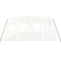 Hot Växthus med stålram - Rymligt för frukter & grönsaker | Färg: Vit | Storlek: 16 m² (4x4x2 m) Växthus