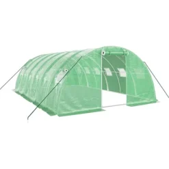 Sale Växthus med stålram grön 24 m² 6x4x2 m Växthus