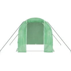 Discount Växthus med stålram grön 4 m² 2x2x2 m Växthus