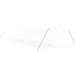 New Växthus med stålram vit 66 m² 22x3x2 m Växthus