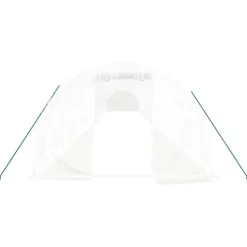 New Växthus med stålram vit 66 m² 22x3x2 m Växthus