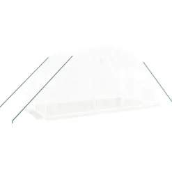 Sale Växthus med stålram vit 8 m² 4x2x2 m Växthus