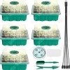 Växthus plantsats - TECH DISCOUNT - 5 delar - Flexibel silikon - 12 fack - 18x14x11 cm