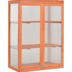 vidaXL Växthus trä 75x47x109 cm