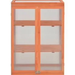 vidaXL Växthus trä 75x47x109 cm