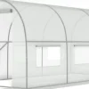 Viking Choice Växthus 3x2x2 meter - vitt - med 6 myggnätsfönster - 6m2