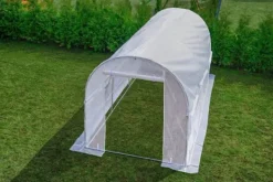 Best Växthus 4,5x2x2 meter vit - med 6 myggnätsfönster - 9m2 Växthus