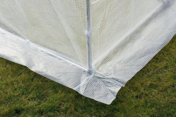 Viking Choice Växthus ytterhölje - 2x4,5 m - 9m2 yta - vit - ersättningsduk