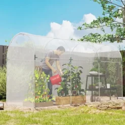 Växthusfolie 6x10 m, vattentät med UV-skydd, extra tjock, transparent