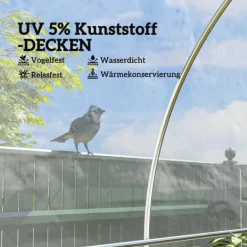 Sale Växthusfolie 6x10 m, vattentät med UV-skydd, extra tjock, transparent Växthus