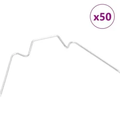 Discount Växthusklämmor 50 st W-typ galvaniserat stål Växthus