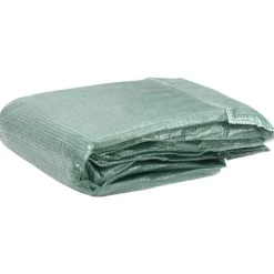 Clearance Växthusöverdrag (16 m²) 400x400x200 cm grön Växthus