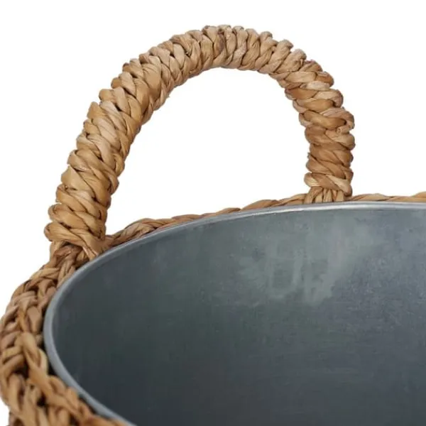 Online Växtkorg Set, 42x37 cm, Natur, Silver Trädgårdskorgar