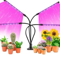 Online Växtlampa / växtbelysning med 4 flexibla LED lysrör 1-pack Kit För Växt- & Örtplantering
