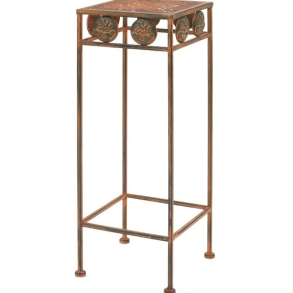 vidaXL Växtstativ 3 delar vintage stil metall rostfärgade