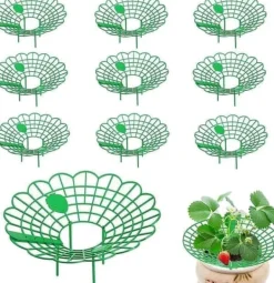 Outlet Växtstöd för jordgubbar, grönsaker och andra växter - Jordgubbshållare 10-pack Krukor & Växtbehållare