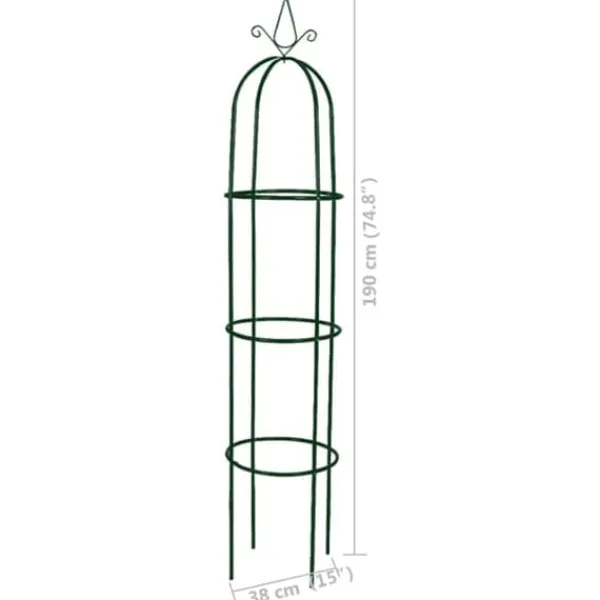 Växtstöd obelisk 2 st - Rosenbåge - Spaljé - Home & Living