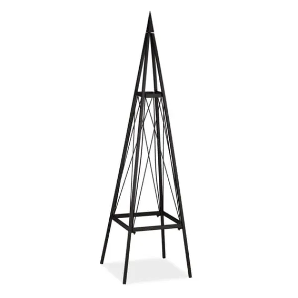 Sale Växtstöd Obelisk, 132x36x34 cm, Svart Krukor & Växtbehållare