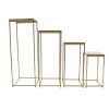Online Växtställ & blomsterställ set - Metallstativ - 4-pack - Stålrör - 10–15 kg/st - Inne/ute - Montering krävs - För bröllopscenterpiece - Guld Växtställ