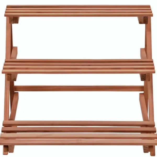 Hot Växtställ - Living Växtställ 3 nivåer cedarträ 48x45x40 cm Växtställ