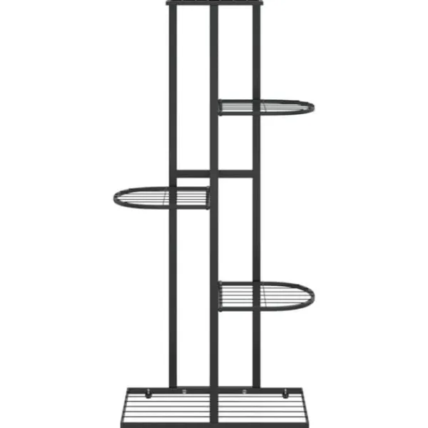 Outlet Växtställ - Living Växtställ med 5 hyllor 43x22x98 cm svart metall Växtställ