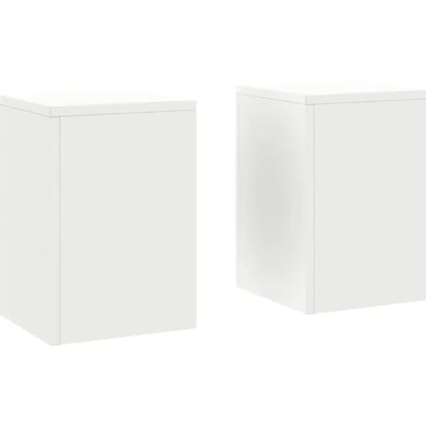 Clearance Växtställ 2 pcs Vit 24 x 24 x 35 cm Stål Växtställ