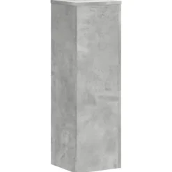 New Växtställ 2 st betonggrå konstruerat trä | Storlek: 25x25x80 cm Växtställ