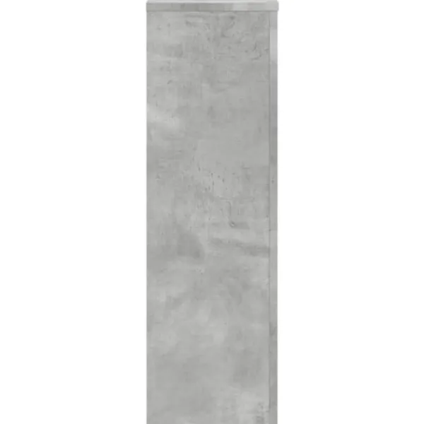 New Växtställ 2 st betonggrå konstruerat trä | Storlek: 25x25x80 cm Växtställ